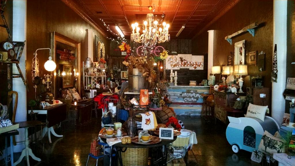 Inside Recaptured Charm with curated displays